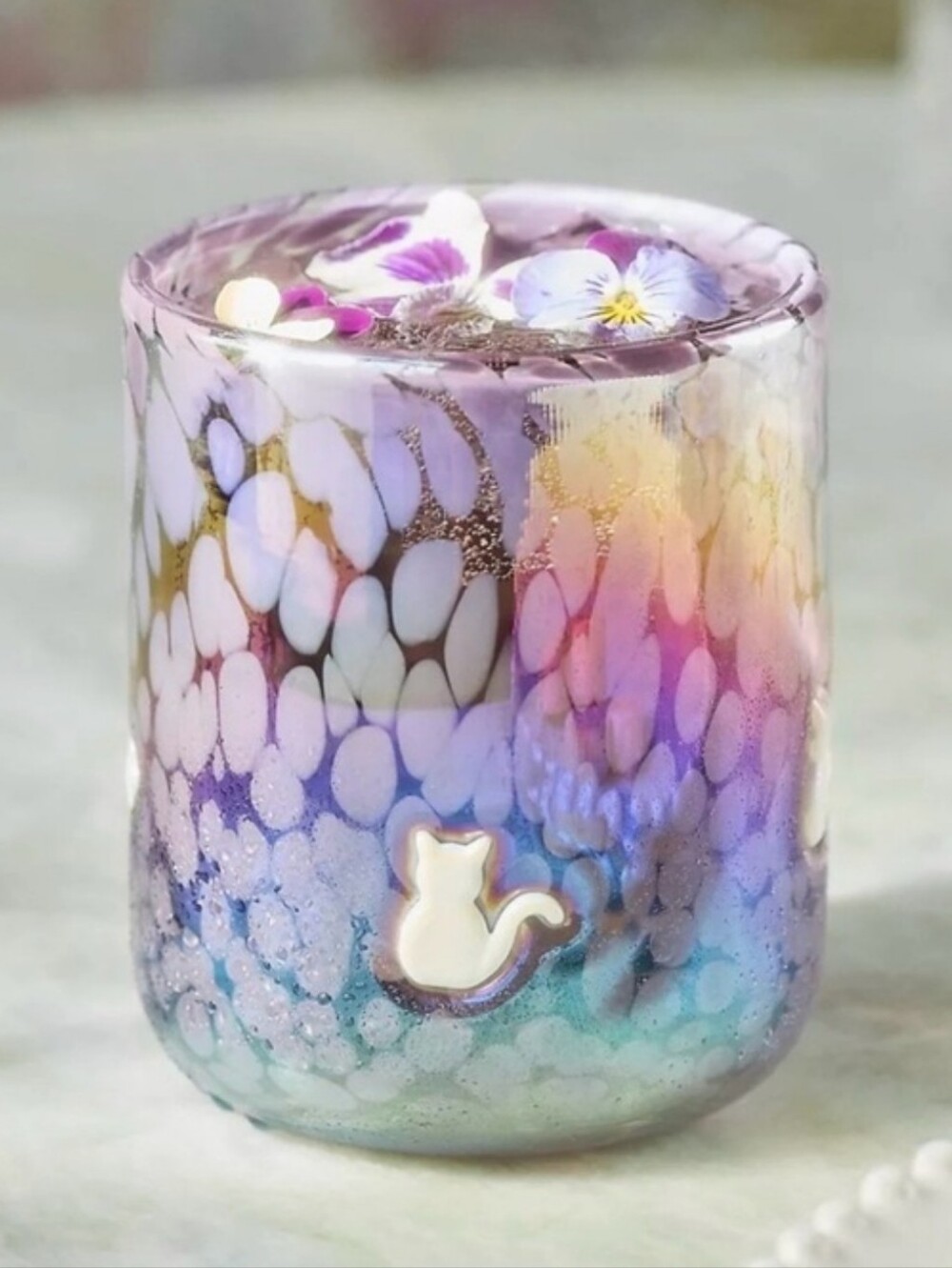 NWT Anthropologie Icon Glass - CAT